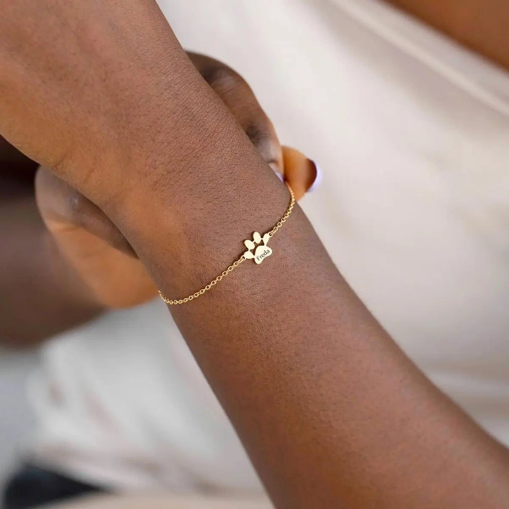 PULSERA PERSONALIZADA CON HUELLA Y NOMBRE