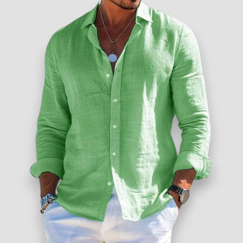 LEO | CAMISA VERANIEGA DE CORTE HOLGADO