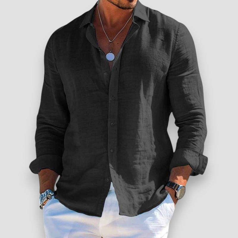 LEO | CAMISA VERANIEGA DE CORTE HOLGADO